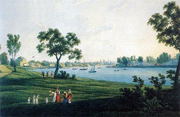 Вид петербургских Островов, художник Васильев, 1820 г.